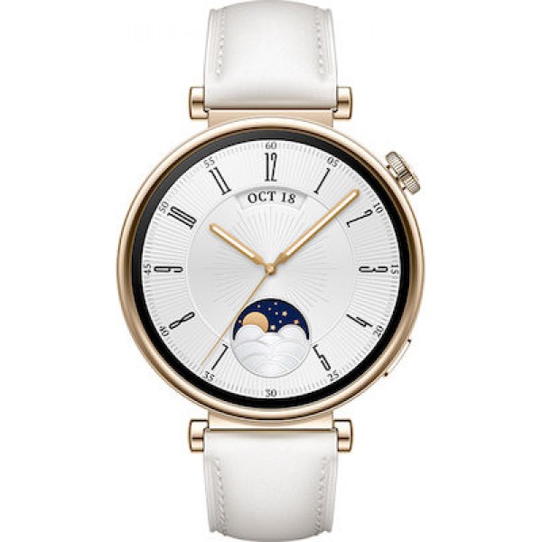 Huawei Watch GT 4 41mm (White Leather Strap)